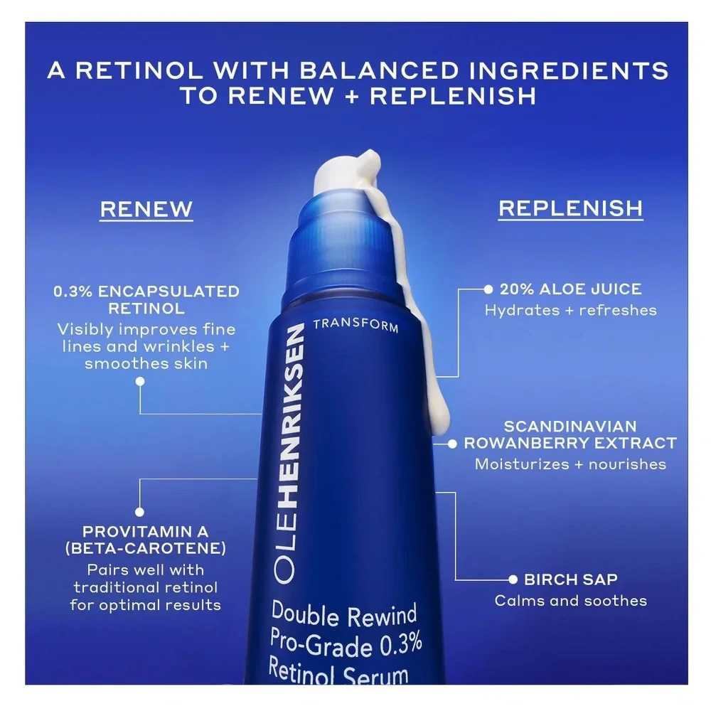 NIB Ole Henriksen DOUBLE REWIND 0.3% PRO-GRADE RETINOL SERUM